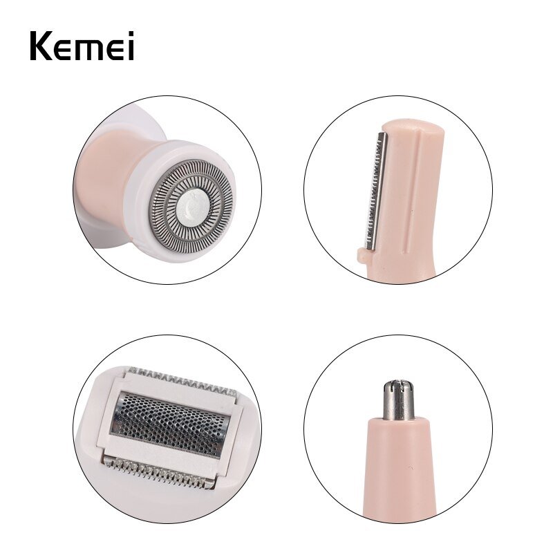 Kemei Female Face Epilator Hair Removal Device Kit - Image 2