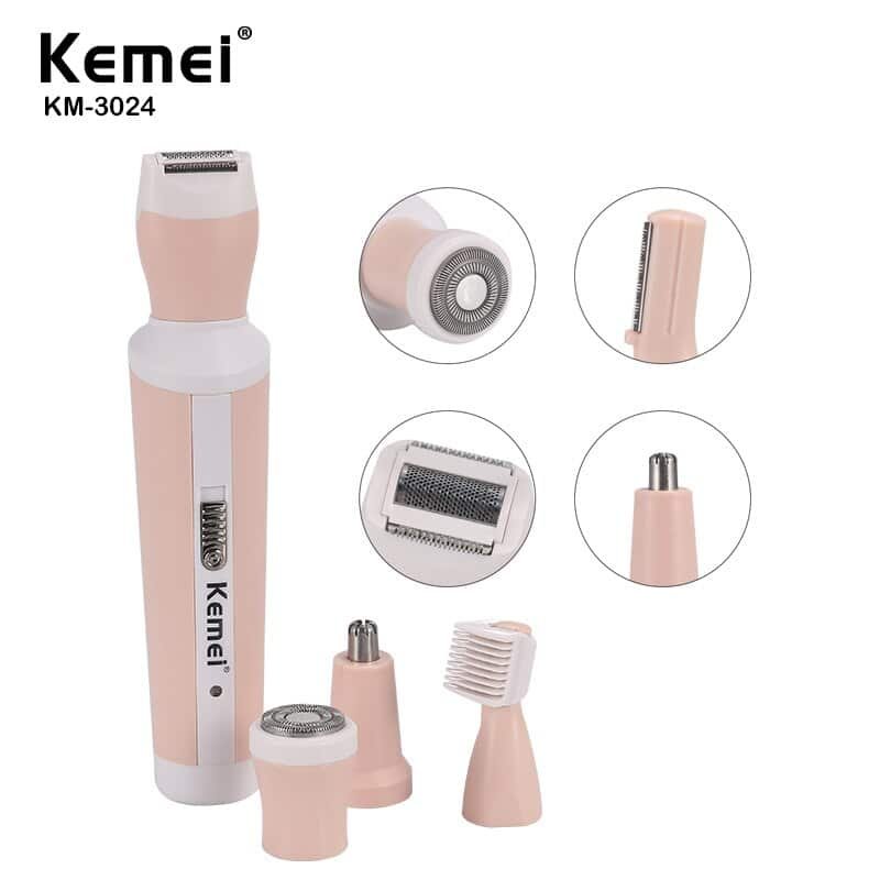 Kemei Female Face Epilator Hair Removal Device Kit
